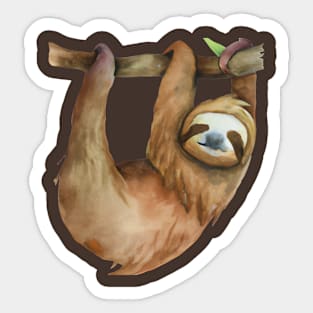 Sloth Watercolor Sticker